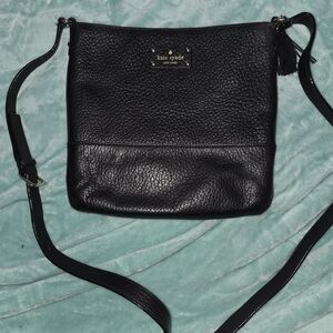 Kate Spade Textured Black Crossbody Bag